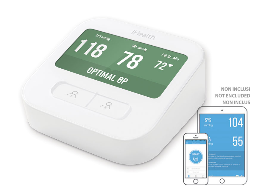 MONITOR DE TENSIUNE ARTERIALĂ iHEALTH CLEAR SMART ARM - WI-FI