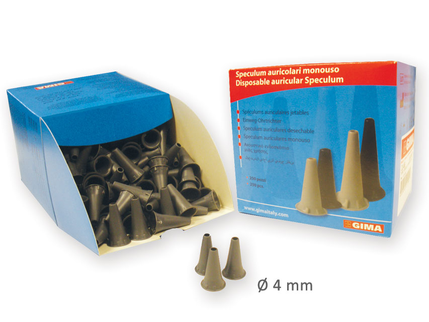 MINI EAR SPECULUM diam. 4 mm - gri - in dozator