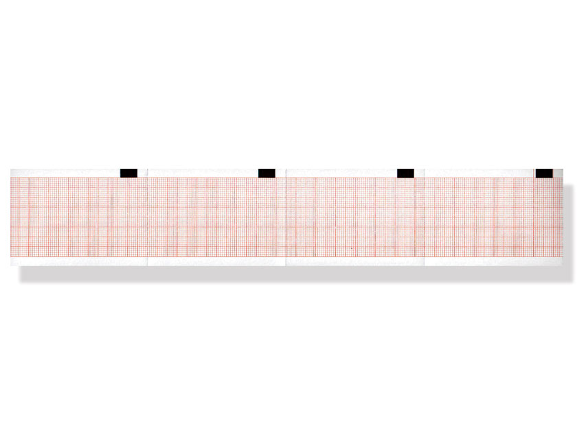 Pachet hârtie termică ECG 50x70mm x200s - grilă portocalie