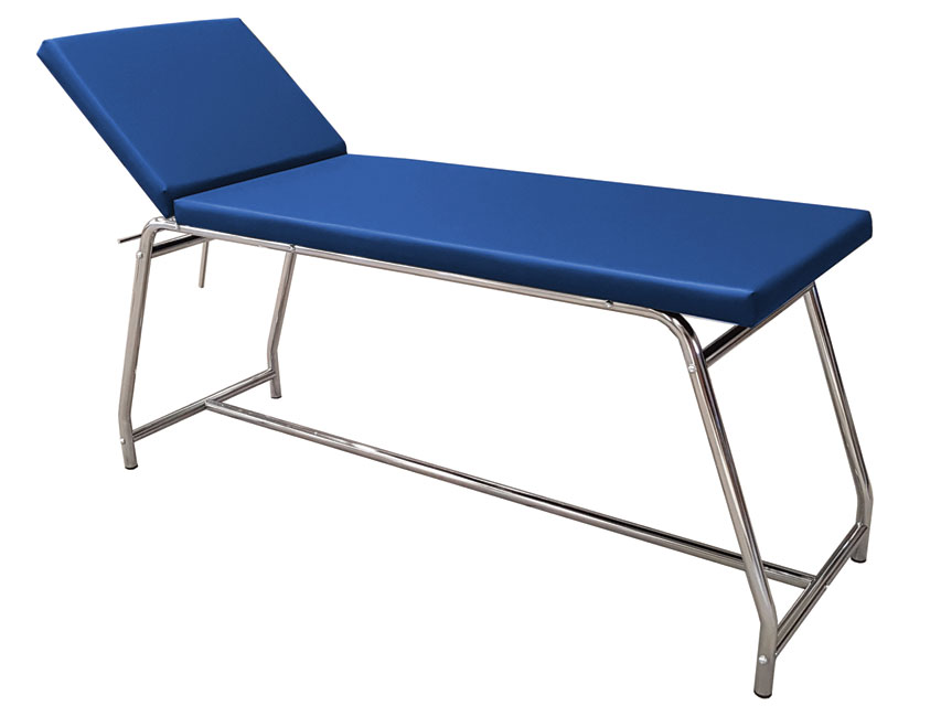 CANAPELE DE EXAMINARE sarcina 120 kg - saltea cromata, albastra