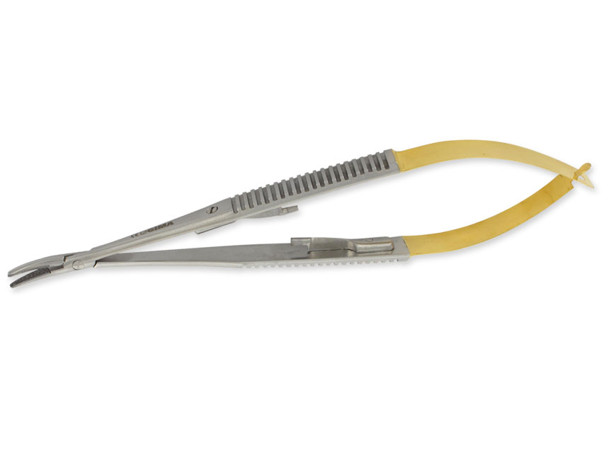 PORTAC GOLD CASTROVIEJO curbat - 21 cm - varf aspru