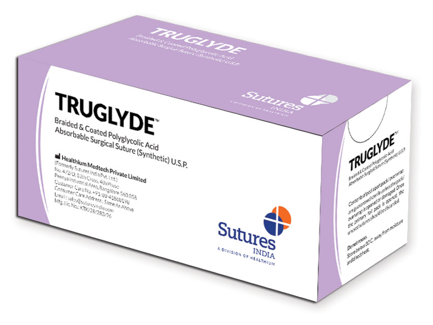 TRUGLYDE ABSORBE. SUTURA calibre 5/0 cerc 3/8 ac 13mm - 45cm - nevopsit