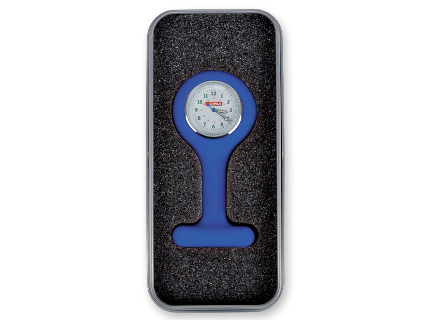 CEAS ASISTENTA SILICON cu cutie din aluminiu - rotund - albastru
