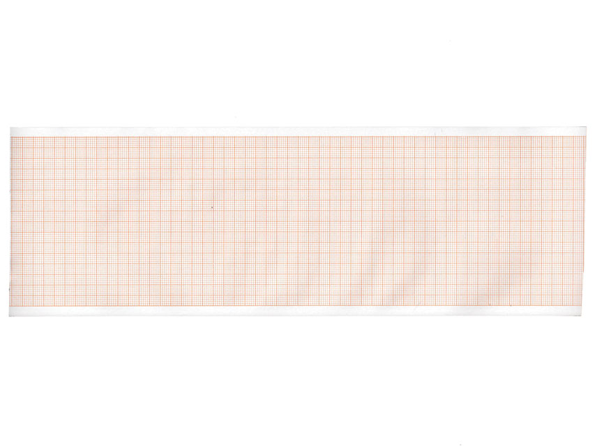 Hârtie termică ECG 90x28 mm x m rola - grilă portocalie