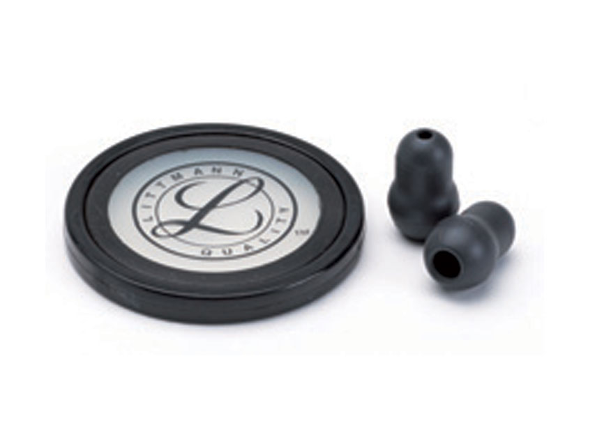 KIT LITTMANN 40011: DIAFRAG+RIM+AUDI pentru Master Cardiology - negru - blister