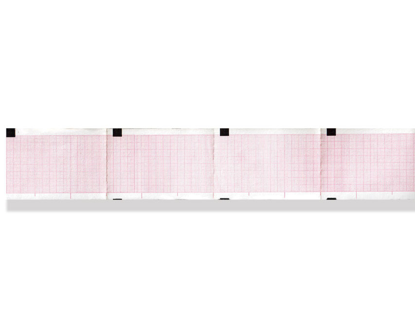 Pachet hârtie termică ECG 50x75mm x400s - grilă portocalie