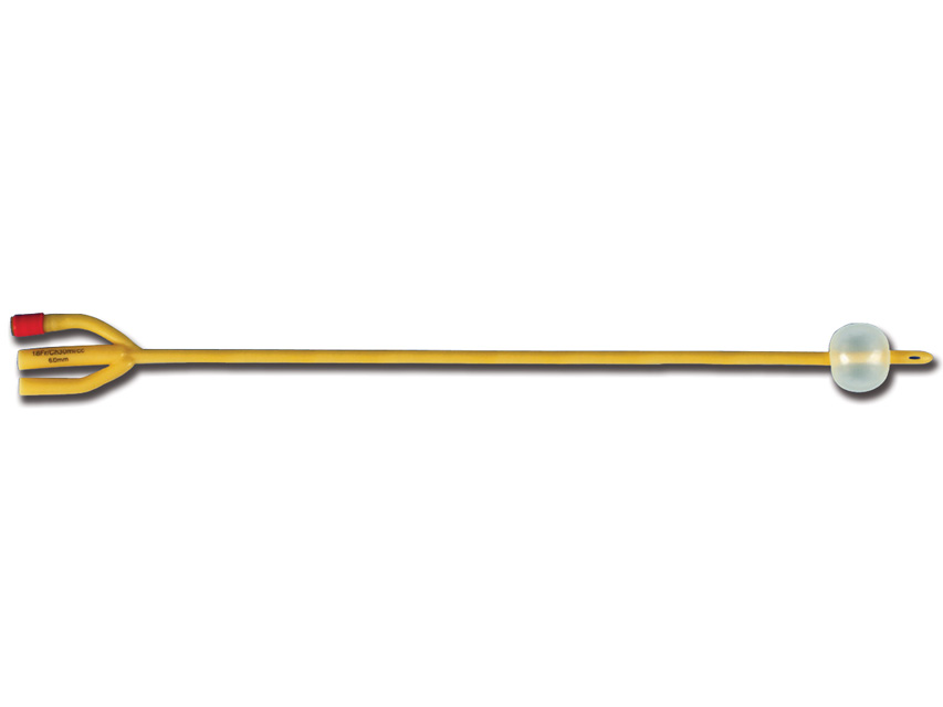 CATETER DE LATEX FOLEY 3 CĂI 24 fr - minge 30 ml - steril