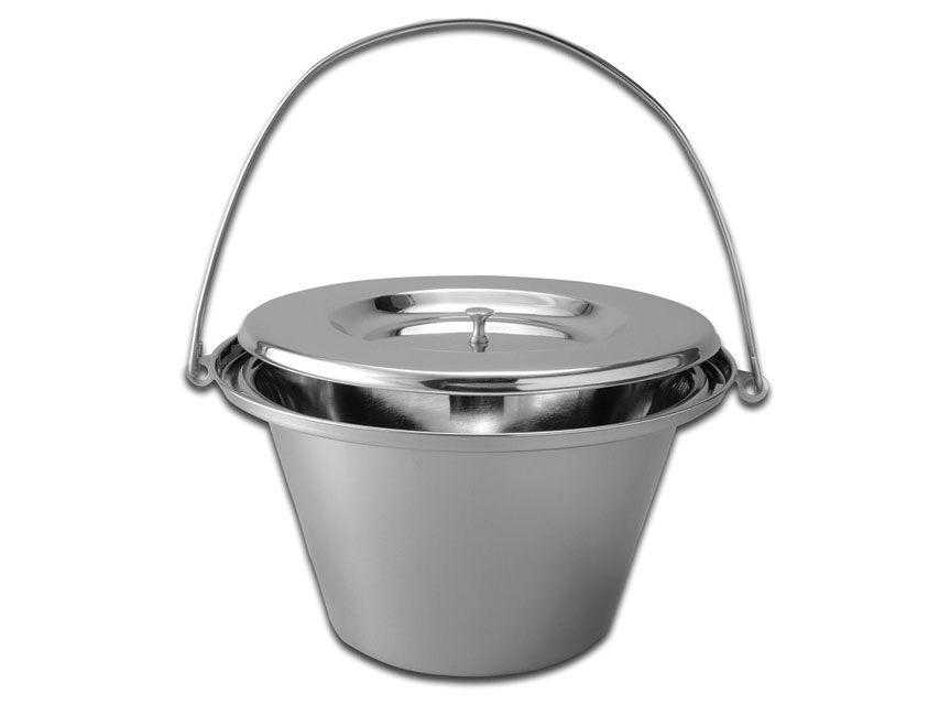 GALETE CU CAPAC INOX - 5 l