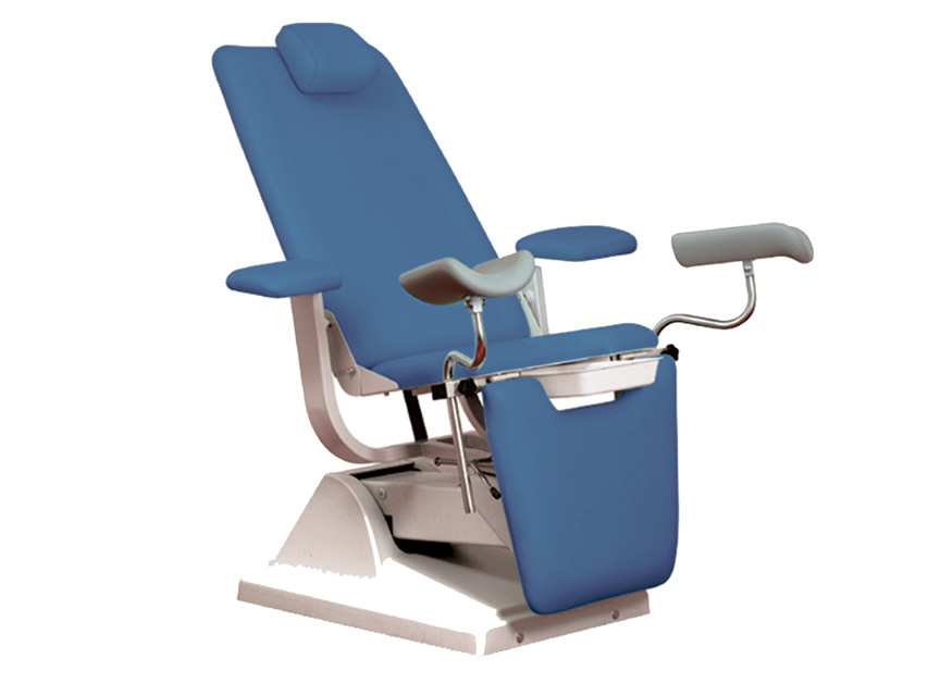 SCAUN PAT GYNEX cu suport role - albastru deschis