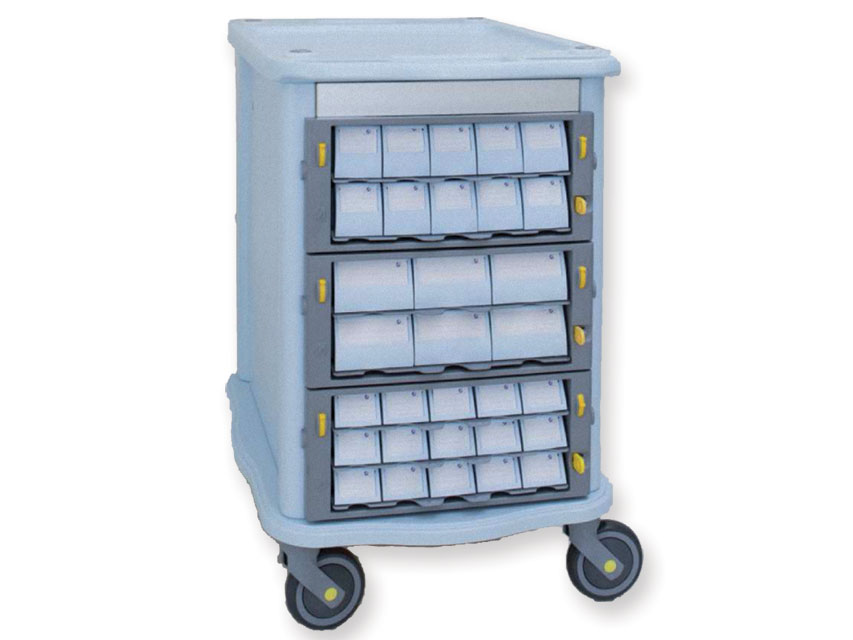 CARURU DE FARMACIE DUBLE FACE - 60 de sertare mici