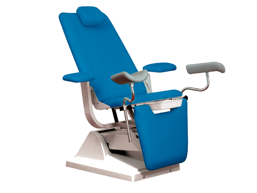 SCAUN PAT GYNEX cu suport role - metal albastru mare