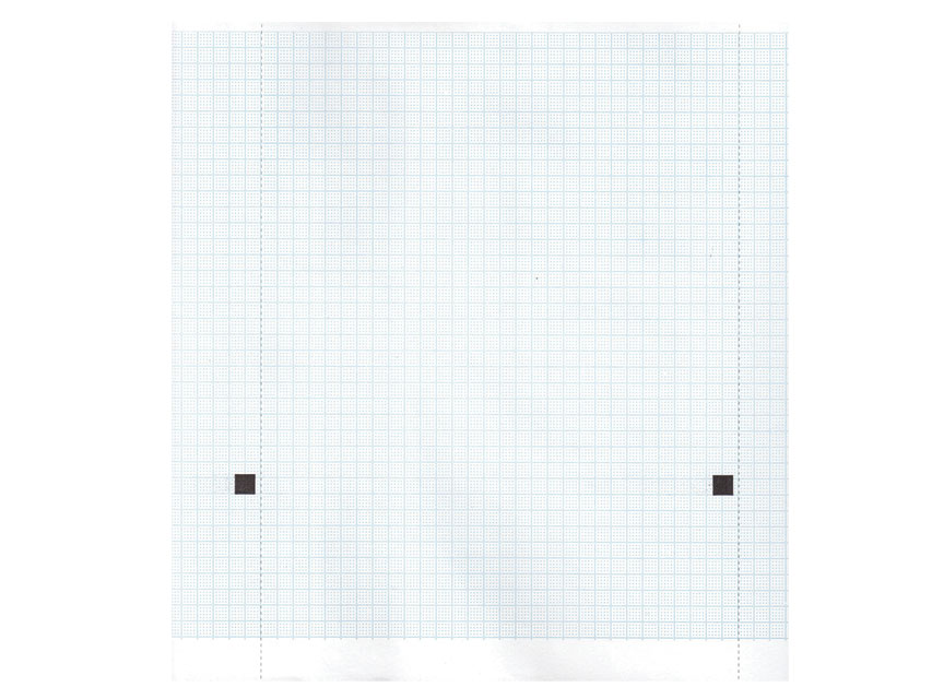 Hartie termica ECG 210x20 mm x m rola - grila albastra