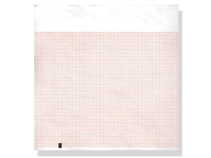 Hârtie termică ECG 210x300mm x250s pachet - grilă portocalie