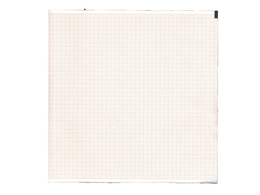 Hârtie termică ECG 210x300 mm x200s pachet - grilă portocalie