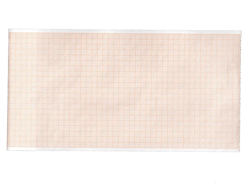 Hârtie termică ECG 112x27 mm x m rola - grilă portocalie