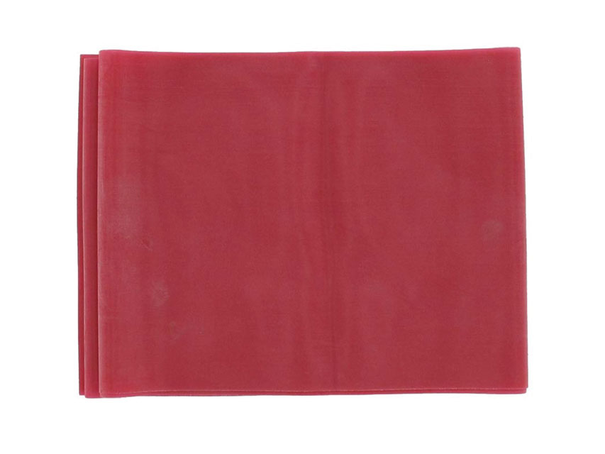 BANDA DE EXERCIȚI FĂRĂ LATEX 1,5 m x 14 cm x 0,30 mm - roșu
