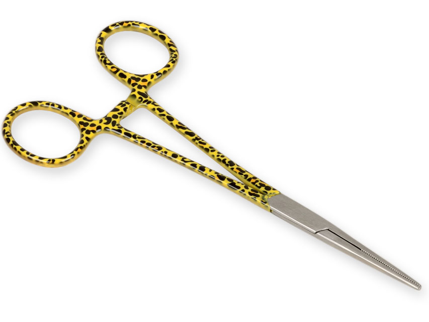 PINZA ARTERIA DREPTĂ M/C - fantezie leopard - 16 cm