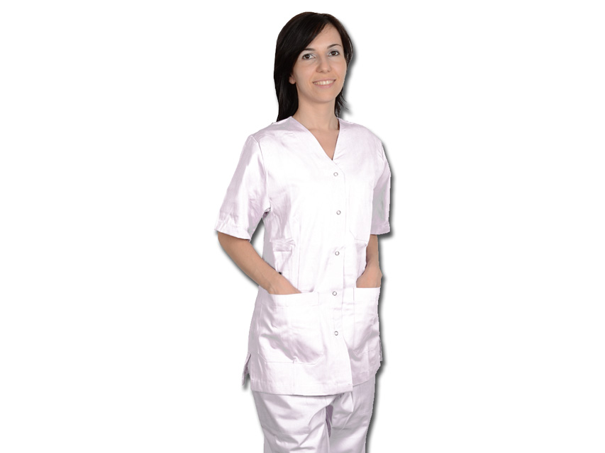 PANTALONI - bumbac alb - XX-LARGE