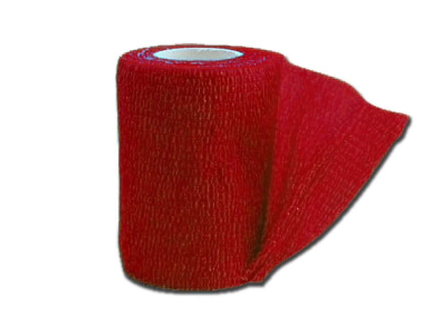 BANDAJ ELASTIC NEțeSUT 4,5 m x 10 cm - roșu