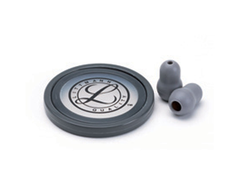 KIT LITTMANN 40018: DIAFRAG+RIM+AUDI pentru Master Cardiology - gri - blister