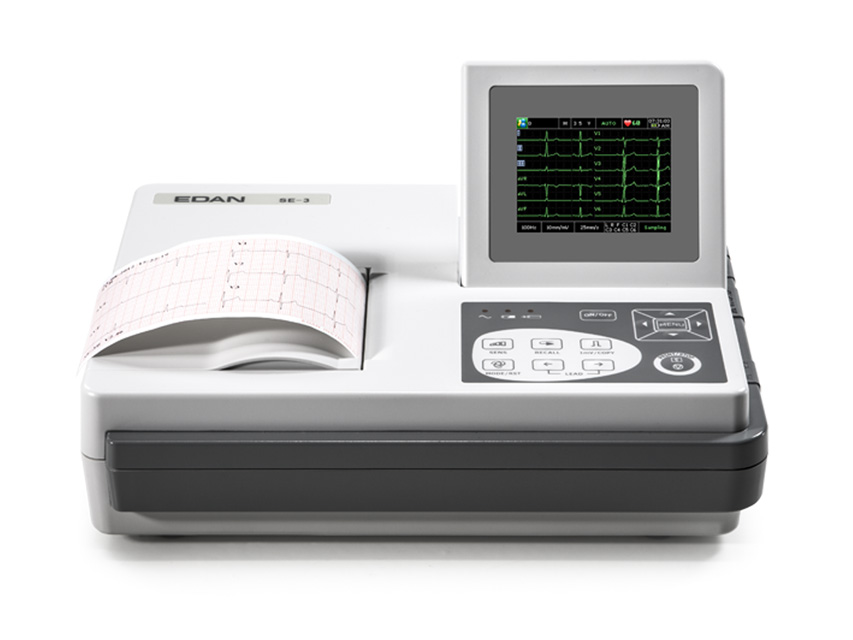 EDAN SE-3 COLOR ECG - 3 canale cu monitor si interpretare