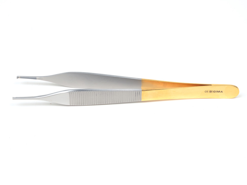 PINZA MICRO ADSON GOLD - 15 cm - 1x2 dinti