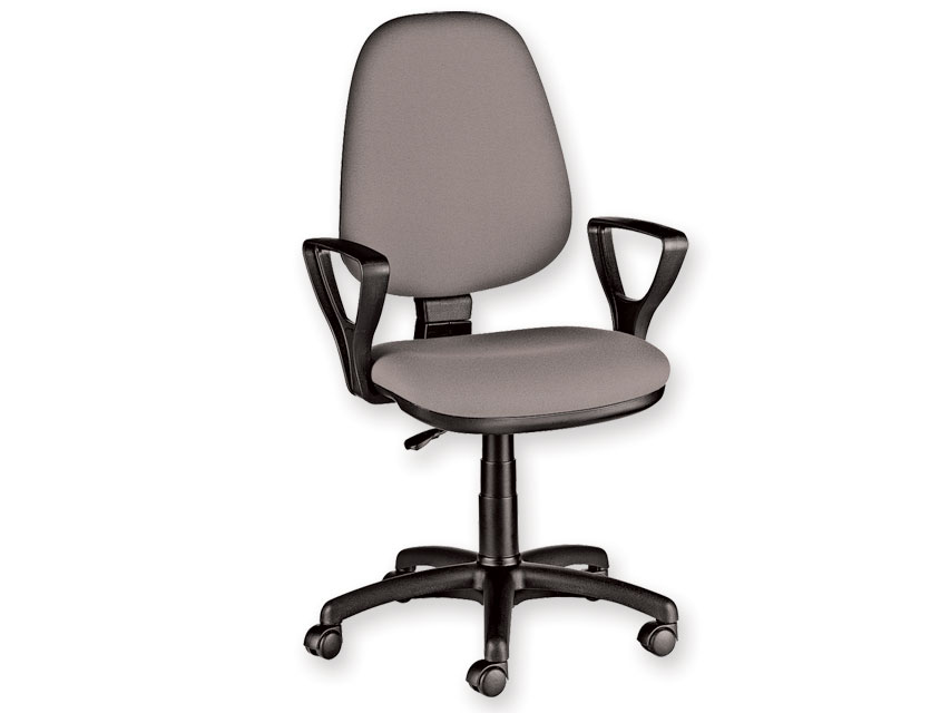 SCAUN CUNEO cu cotiera - stofa - gri