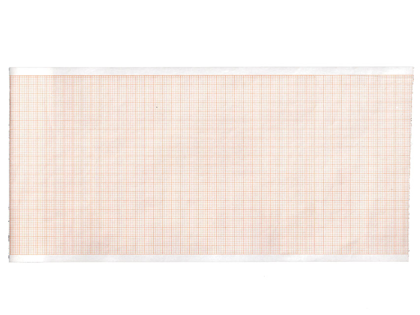 Hârtie termică ECG 110x20 mm x m rola - grilă portocalie