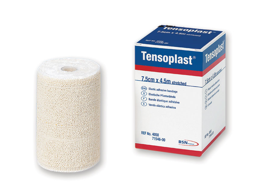 BANDE Adezive elastice TENSOPLAST 4,5 m x 7,5 cm