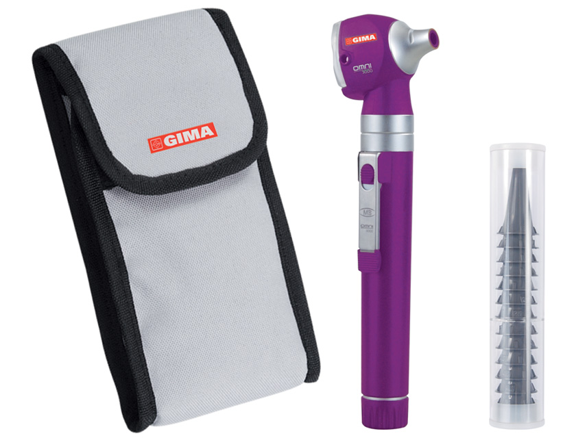 SIGMA F.O. OTOSCOP 2.5V - Lumină xenon-halogen - husă - violet