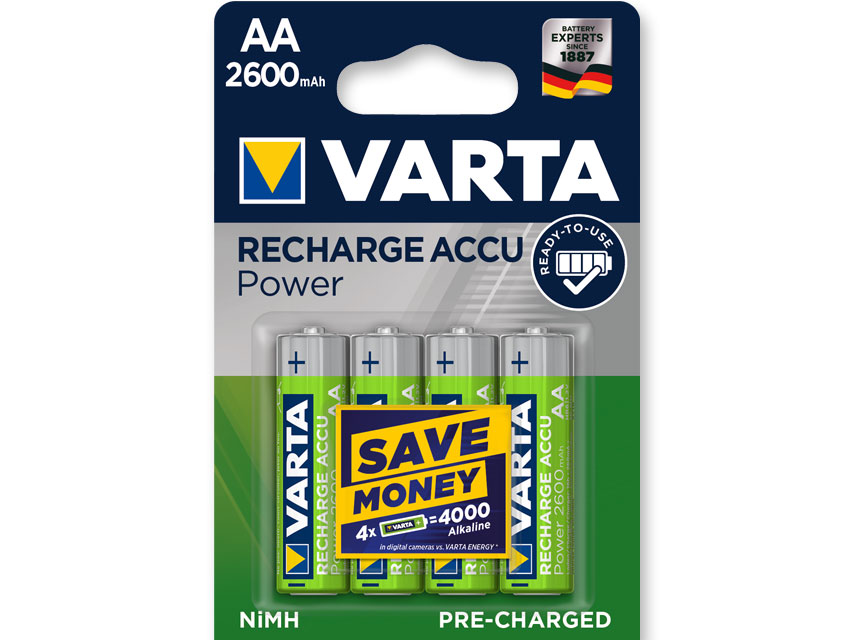 BATERIE REÎNCĂRCĂBILE VARTA POWER PLAY - stilo "AA"