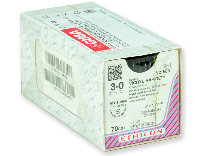 SUTURĂ ABSORBABILE RAPID ETHICON VICRYL - ac calibre 3/0 17 mm - împletit