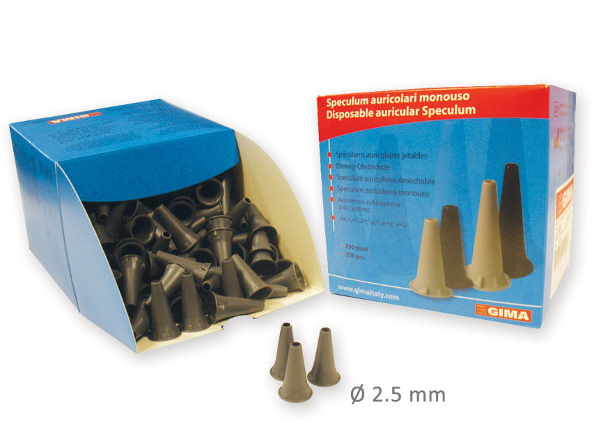 MINI EAR SPECULUM diam. 2,5 mm - gri - in dozator