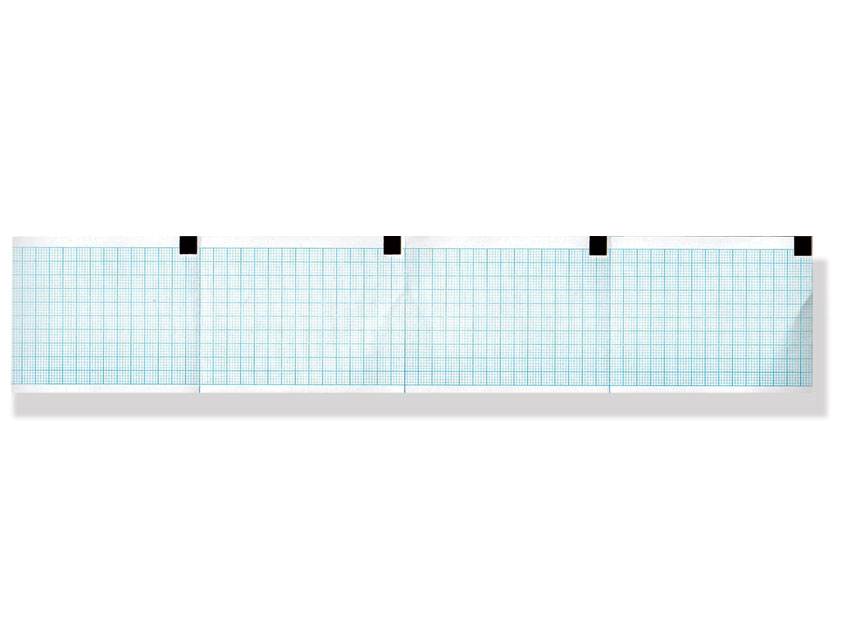 Pachet hârtie termică ECG 60x75mm x250s - grilă albastră