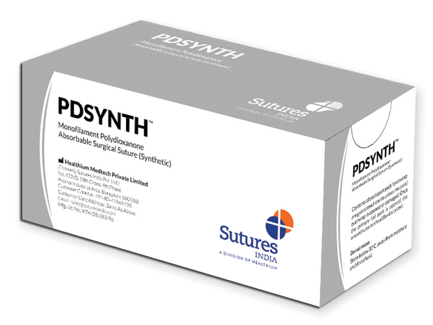 PDSYNTH ABSORB. SUTURA calibre 0 cerc 1/2 ac 40mm - 70cm - violet
