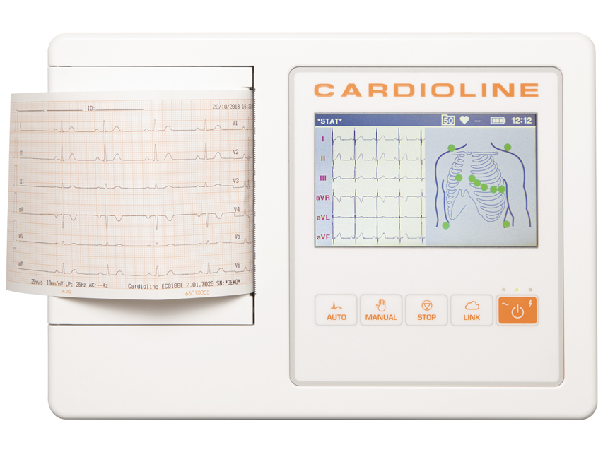 CARDIOLINE ECG100L BASIC - Ecran tactil color de 5".