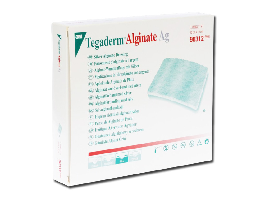 TEGADERM 3M ALGINATE AG cu argint 10x10 cm
