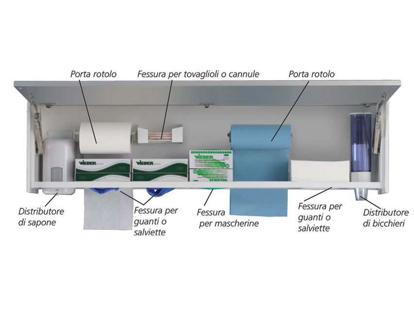 UNITAT DE PERETE MULTIFUNCTIONAL - mare - alb
