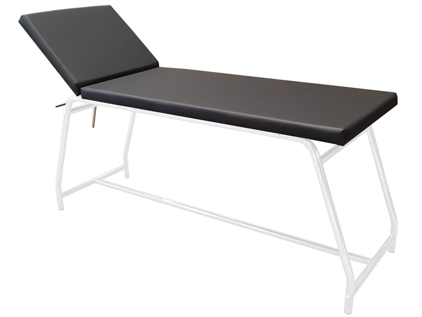 CANAPELE DE EXAMINARE sarcina 120 kg - vopsit alb, saltea neagra