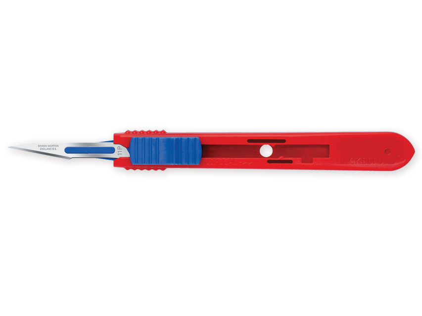SWANN-MORTON BISTURI RETRACTIBILE CU LAMA S/S N. 11P - steril