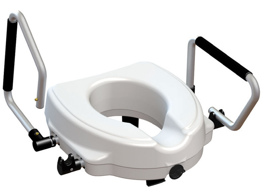 ȘAUN DE WC ÎNALTAT cu cotieră înclinabilă - înălțime 12,5 cm