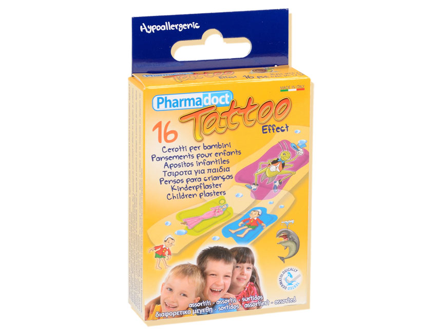 TENCUIURI PHARMADOCT TATOO COPII 2 dimensiuni- cutie de 12 cutii de 16
