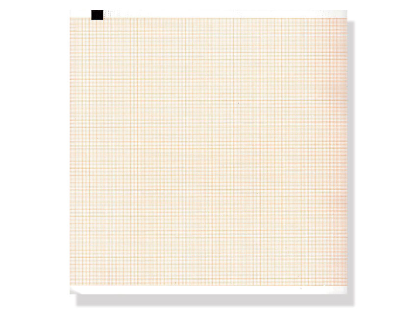 Hârtie termică ECG 210x300mm x200s pachet - grilă portocalie