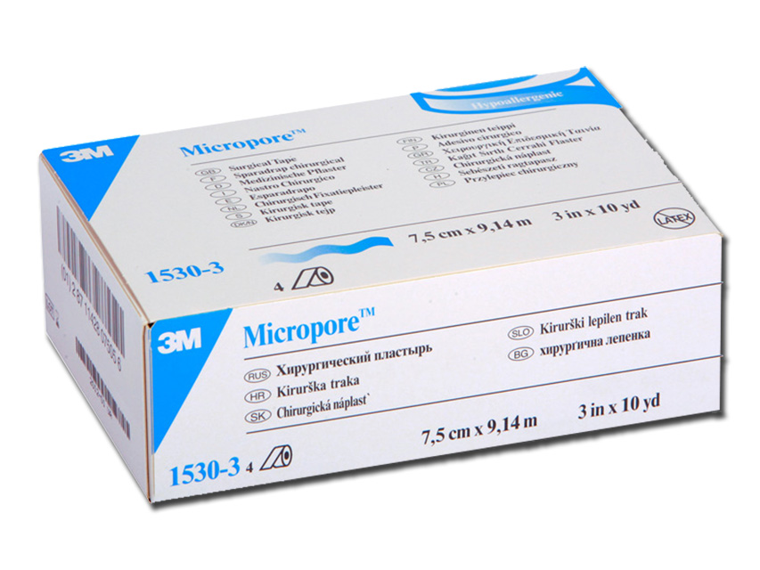 MICROPORE 3M - h 76 mm x 9,14 m