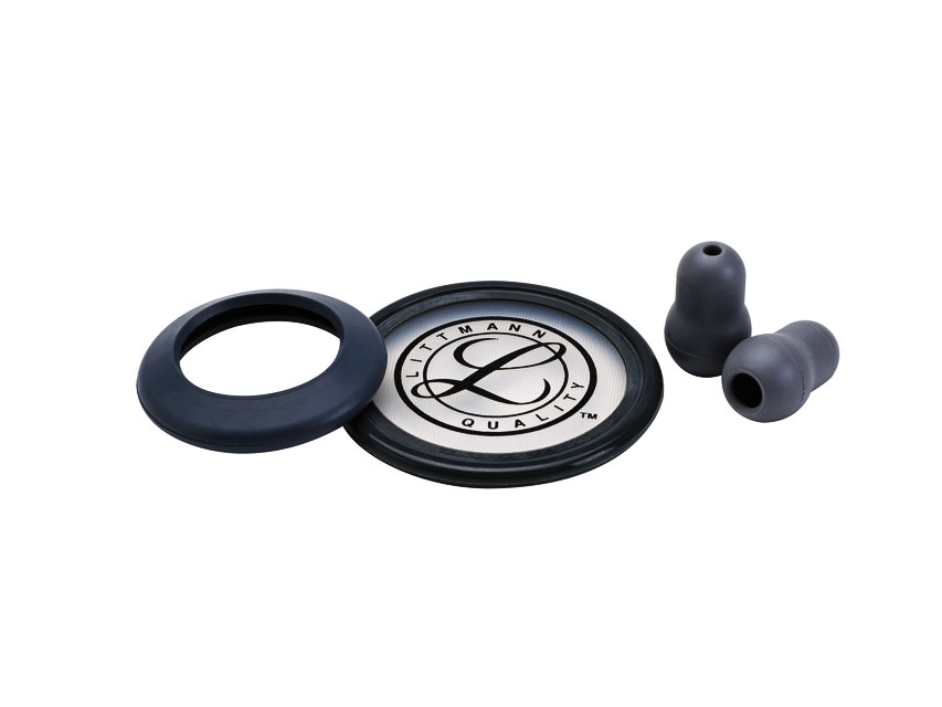 KIT LITTMANN 40006: DIAFRAG+RIM+BELL SLEEVE+EARTIES pentru Classic II SE - gri - blister