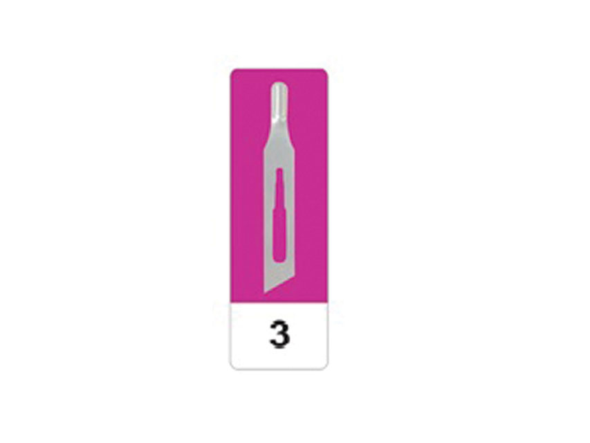 LAME GIMA OTEL CARBON N 3 - sterile