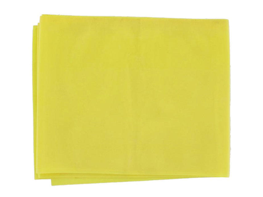 BANDA DE EXERCIȚI FĂRĂ LATEX 1,5 m x 14 cm x 0,20 mm - galben