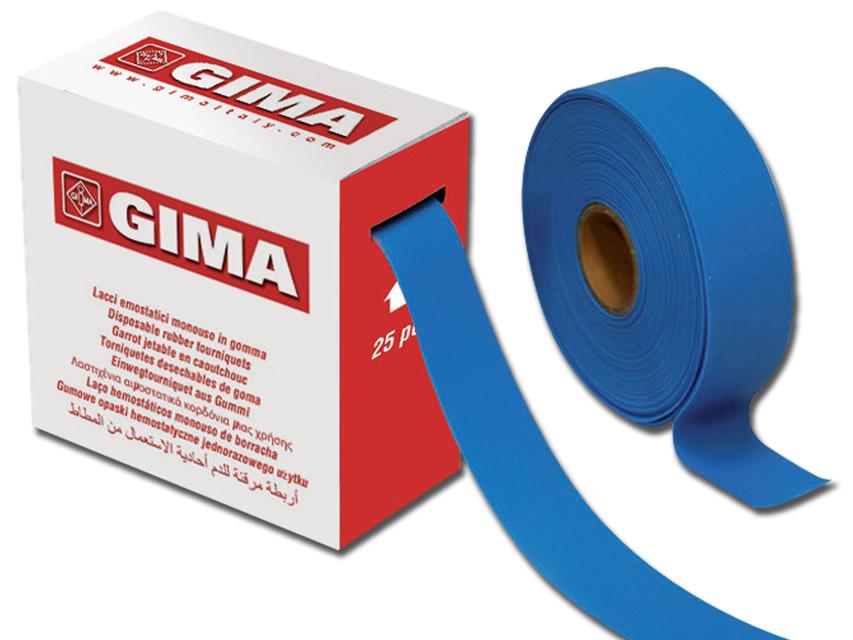 TAPE TOURNIQET - de unica folosinta, fara latex, 25 predecupate