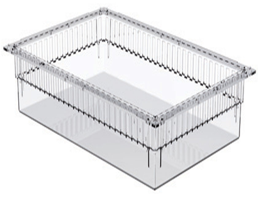 SERTAR ISO PLASTIC TRANSPARENT 600x400x200 mm - deschis