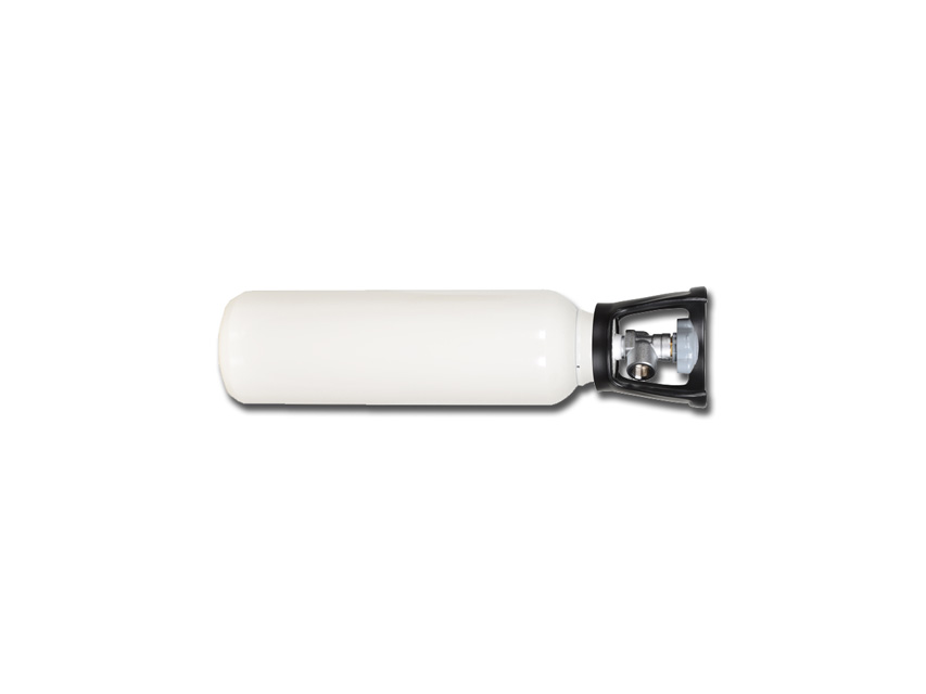 BUTILĂ DE OXIGEN 5 l cu supapă - NF (BULLNOSE) - gol
